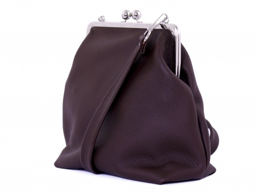 torby na ramię Torebka z biglem, skóra naturalna, handmade