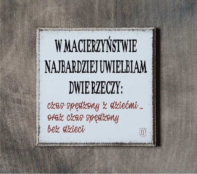 Tabliczka z napisem dla mamy LV Home