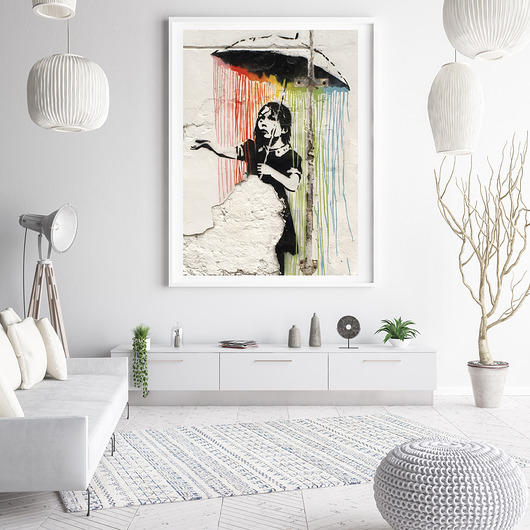 Plakat Banksy z warszawskiej Pragi(01) Poster Gallery Wall