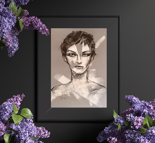 grafiki i ilustracje Inka - rysunek B2 unikat