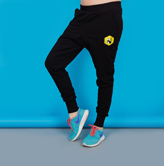 Spodnie Loose Panda czarne ZookiWear