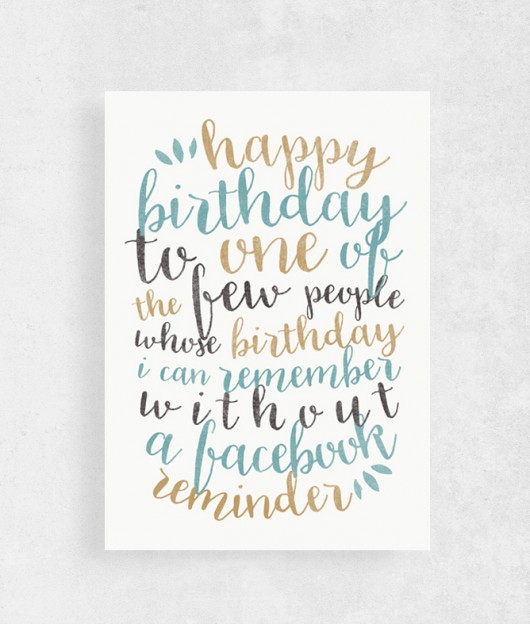 Kartka urodzinowa | A5 | Happy birthday to (..) wejustlikeprints