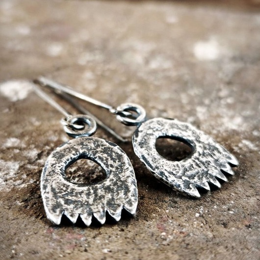 kolczyki srebrne Kolczyki srebrne awangardowe