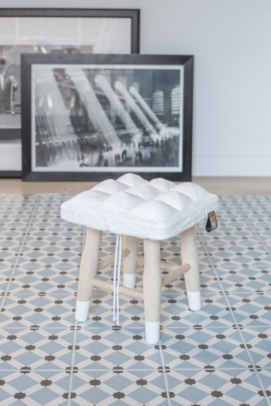 WTW stool (white) Pink Pug Design