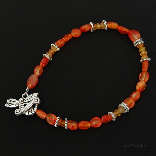 Karneol z ważką MAREMI Jewelry