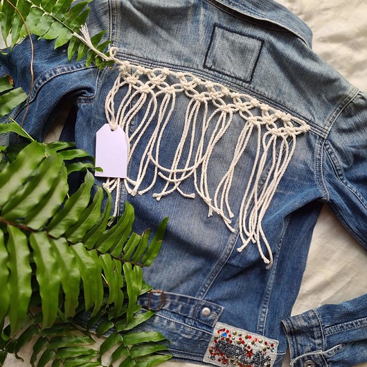 naszywki na ubrania Macrame bohojeans ornament  Y