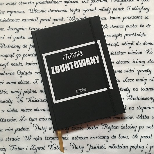 Notatnik "Człowiek Zbuntowany" A. Camus Golden Lips
