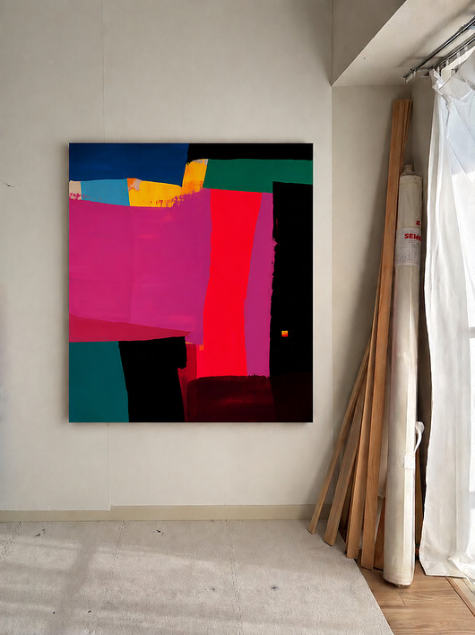 obrazy Duży obraz ręcznie malowany akryl 120x120cm