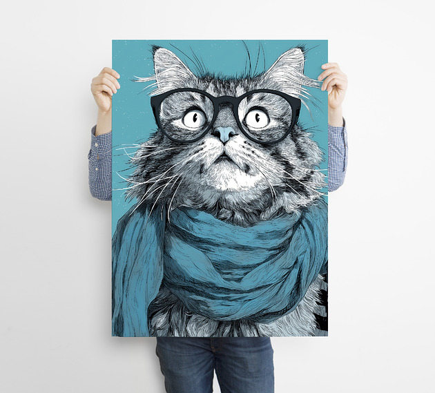 plakaty Kociak - grafika na plakacie