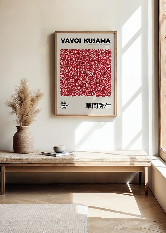 plakaty Plakat Czerwone kropki Kusama