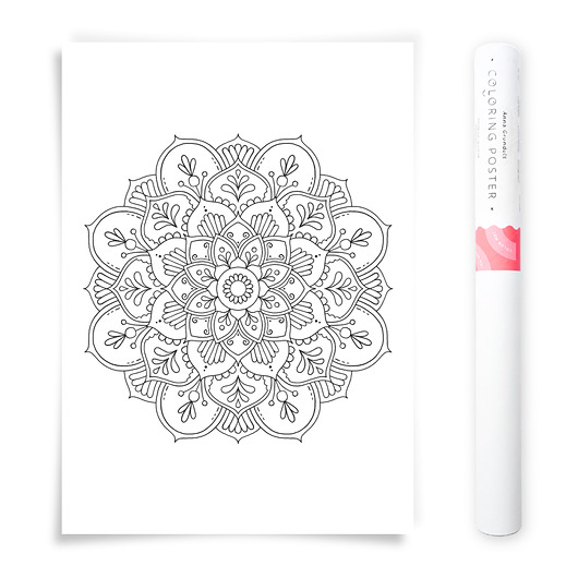 plakaty Plakat do Kolorowania Mandala 50x70cm
