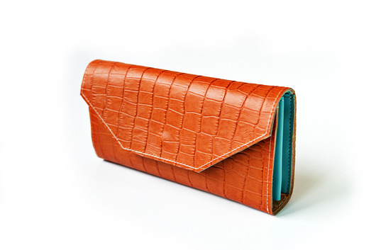 Portfel  Orange Croco/Mint  03 Pansy