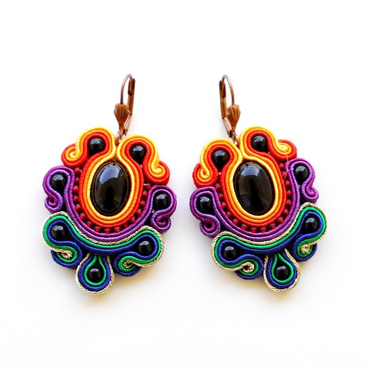 kolczyki soutache Sutaszowe kolczyki AUTUMN