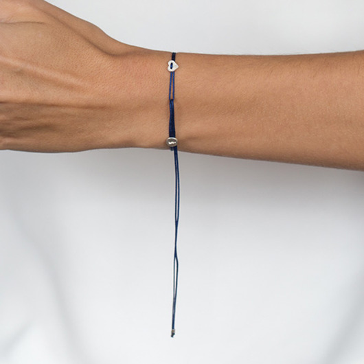 Bransoletka Heart Line kolor oksydowana Marta jewelry