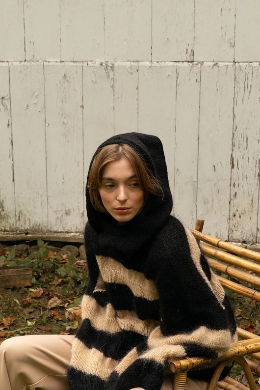 swetry damskie  Sweter Striped Mohair