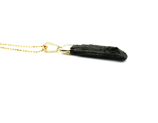 Colare Turmalin złoto Brazi Druse Jewelry
