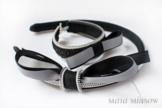 komplet grey bows maja miusow