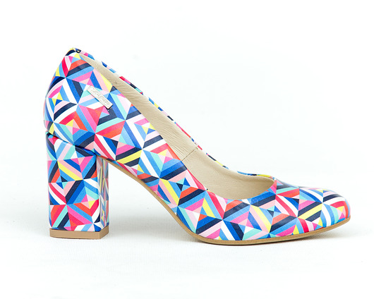 SKÓRZANE CZÓŁENKA ZAPATO 042 KALEJDOSKOP Zapato