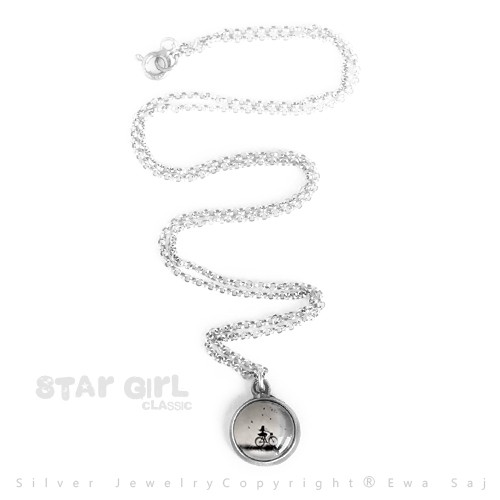 Star Girl ClassicRower mini naszyjnik srebro 925 Ewa Saj Fotografie