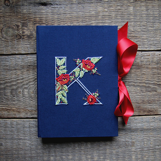 notatniki i albumy Notes haftowany personalizowany