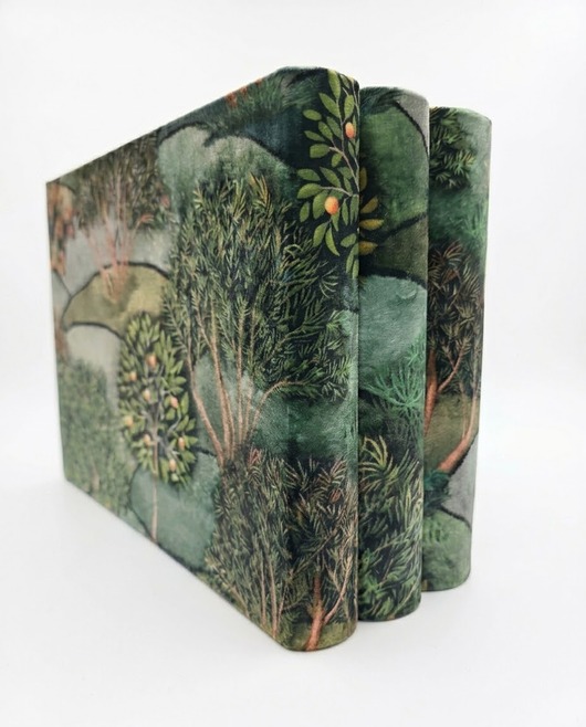 notatniki i albumy Zestaw 3 albumów na zdjęcia Zaczarowany ogród 34x25 cm brązowe karty