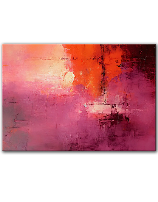 obrazy Obraz na płótnie - 100x70 cm Energetyczna abstrakcja  (1-0652)