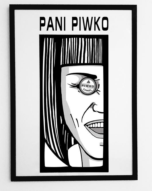 Plakat PANI PIWKO 50x70cm Magda Parkitna