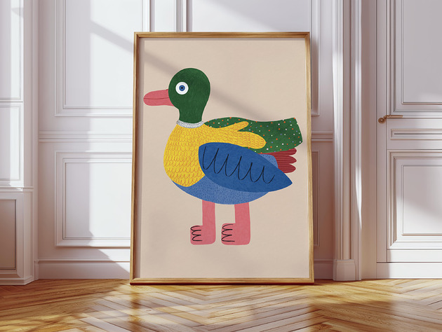 plakaty Plakat  Kaczor żółty