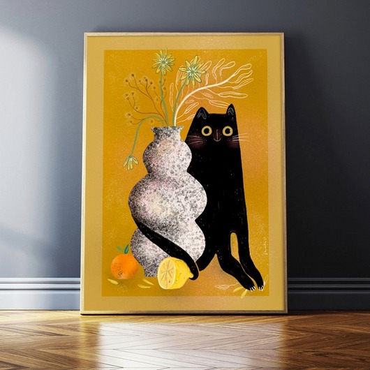 plakaty Plakat "kot cytrusowy"