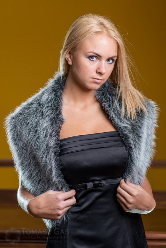 Szal futrzany  z kolekcji Luxury dorota woytasiewicz