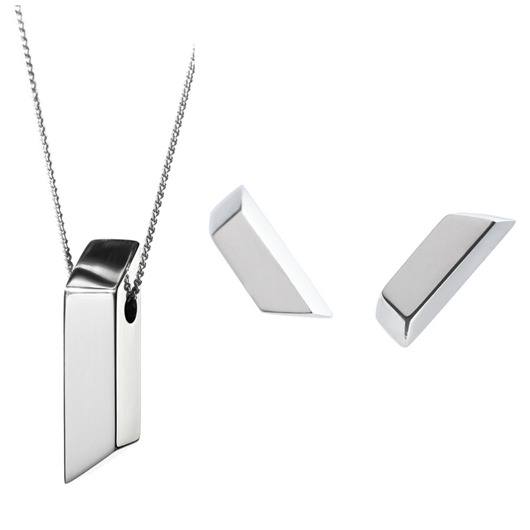 komplet z kolekcji EDGY/ SILVER Daria Siwiak Jewellery