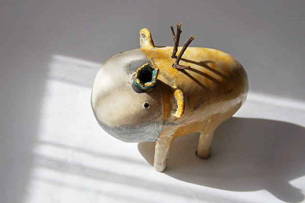 figurki i rzeźby Rzeźba ceramiczna Pan Klusek