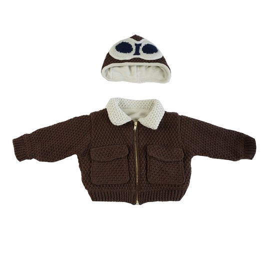 Kurtka Bomberka Aviator Royal Knitting