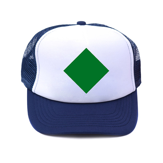 Czapka z daszkiem navy romb Lamama