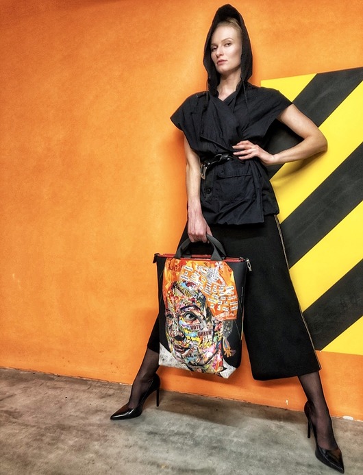 1336 art MIMA bag UNI & Torn Revenue print MIMAbags