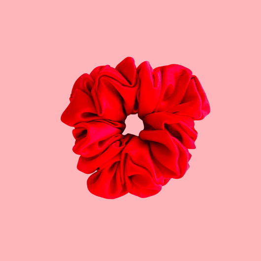 gumki do włosów Gumka jedwabna, scrunchie, frotka płomienna  MAXI