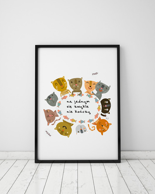 plakat. na jednym zwykle się nie... (format A3) Love Life and Forest