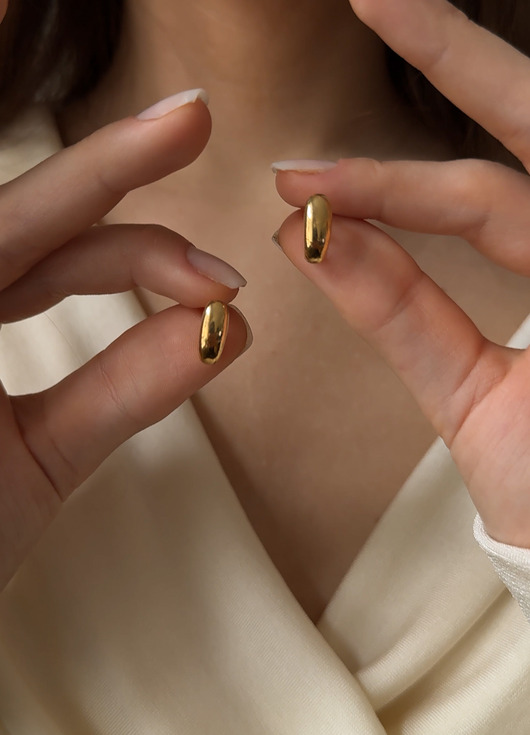 kolczyki pozłacane Kolczyki złocone Temporis