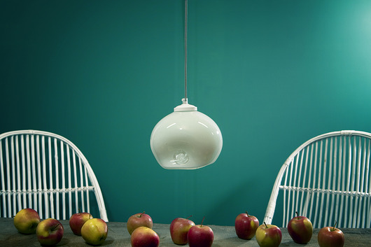 lampy wiszące Szklana lampa wisząca MEDUSE biała