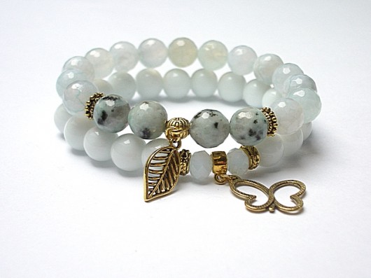 Light mint and white /01-2015/ - duo KiKa pracownia