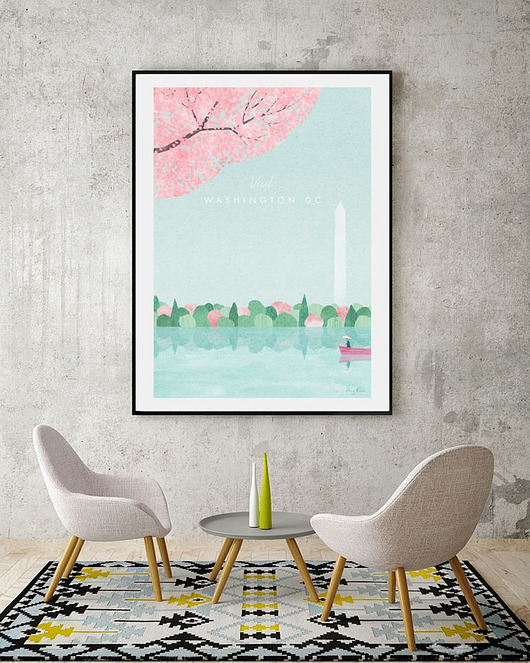 plakaty Waszyngton DC - vintage plakat 50x70 cm