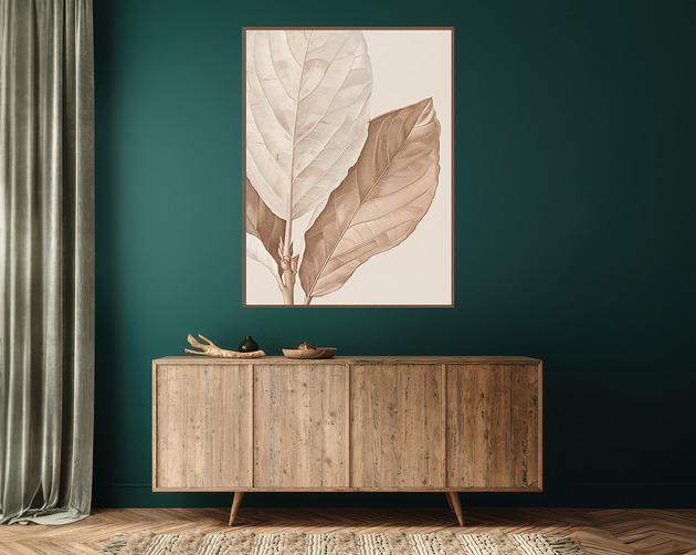 plakaty Liście magnolii - Plakat, druk - Chiński Orient, Zen, Wabi Sabi #98