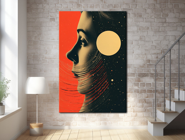 plakaty Pył księżycowy - Plakat - Druk - Kolaż, Abstrakcja, Surrealizm, Loft #5