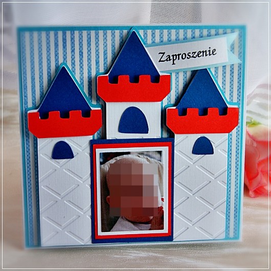 Kartka urodzinowa, zaproszenie ze zdjęciem- wzór Z Papieru Tworzone