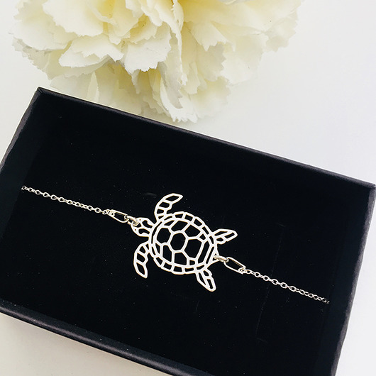 Bransoletka z żółwiem, turtle bracelet Anemon Atelier