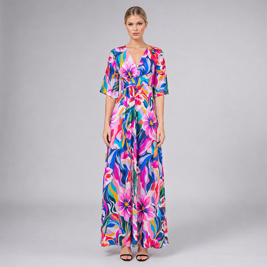 sukienki maxi damskie Suknia - Magdalena Maxi Bloom
