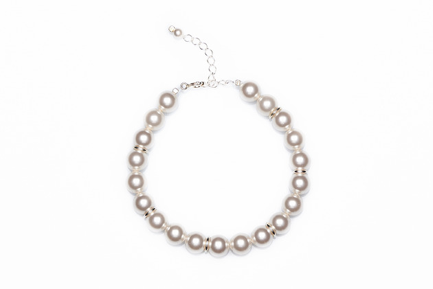 bransoletki srebrne Srebrna bransoleta z perłami marki Swarovski