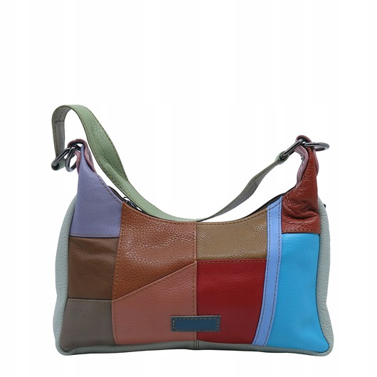 torby na ramię Torebka damska na ramię kolorowa skórzana wygodna zero waste OLIVKA