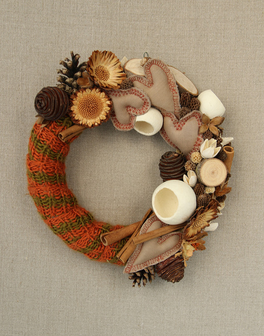 wianki Wianek dekoracyjny serduszkowy 30 cm