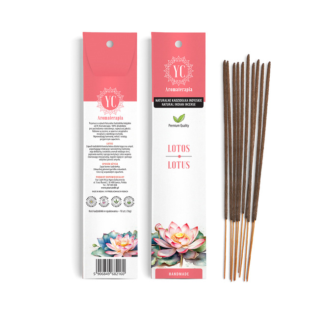 zapachy - inne Naturalne Kadzidła Indyjskie Lotos 10szt.(16g)- Your Candle